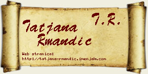 Tatjana Rmandić vizit kartica